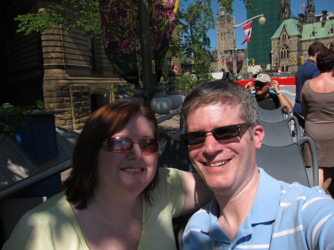 Me and my love on the tour bus