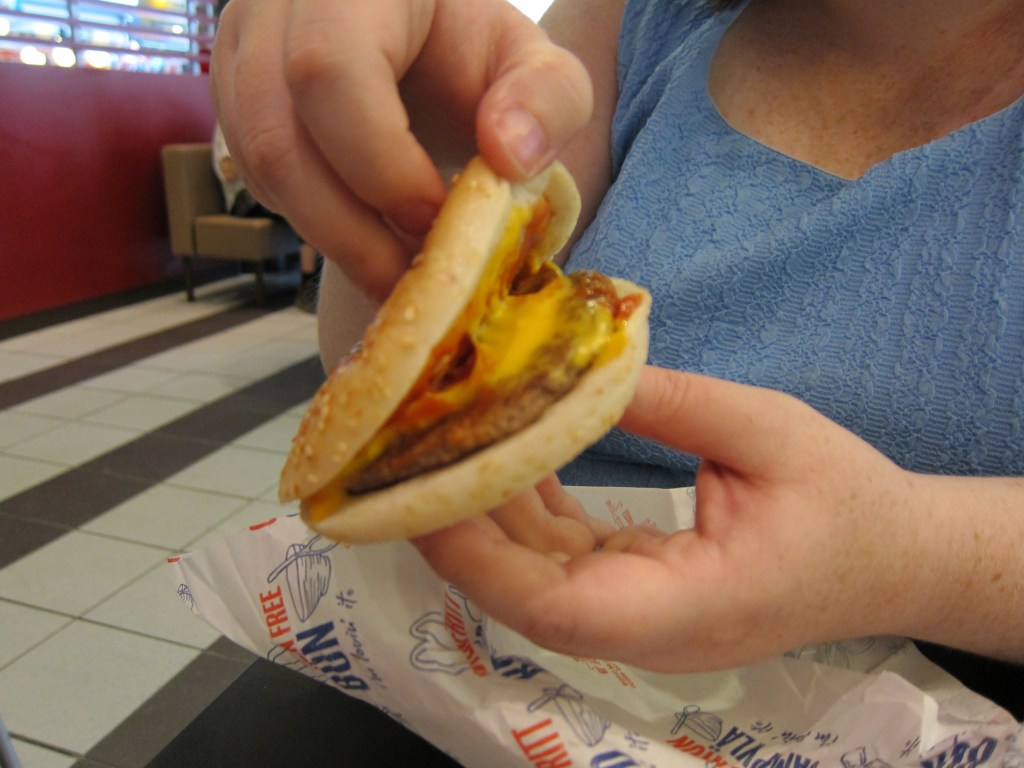 GF double cheeseburger