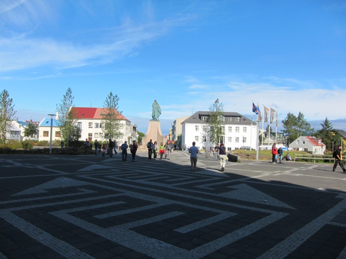 Outside Hallgrímskirkja