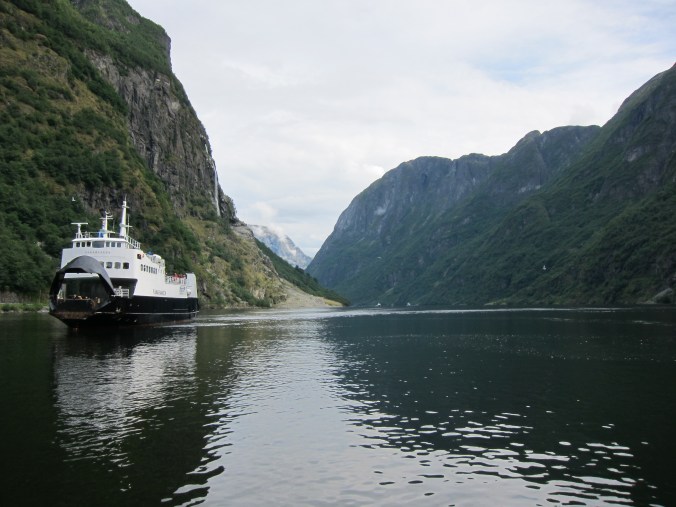 Waiting for the ferry at Gudvangen