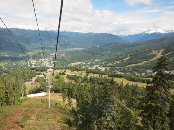 Starting the trip up Whistler