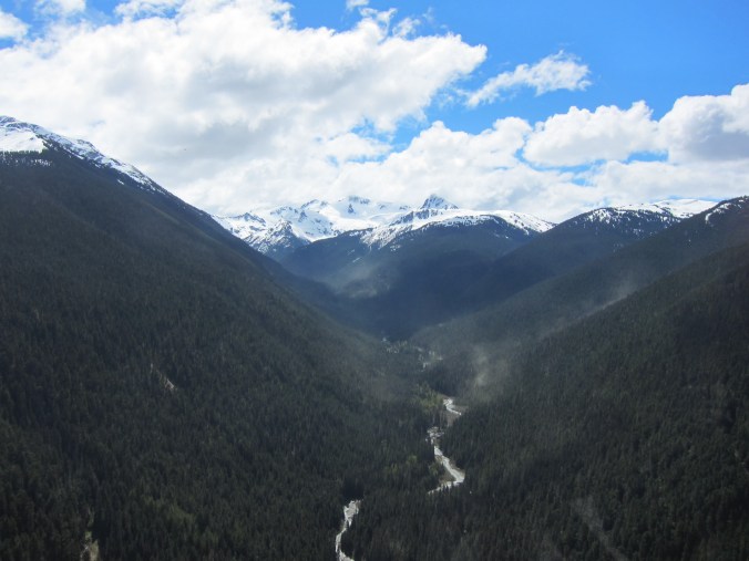View midway to Blackcomb