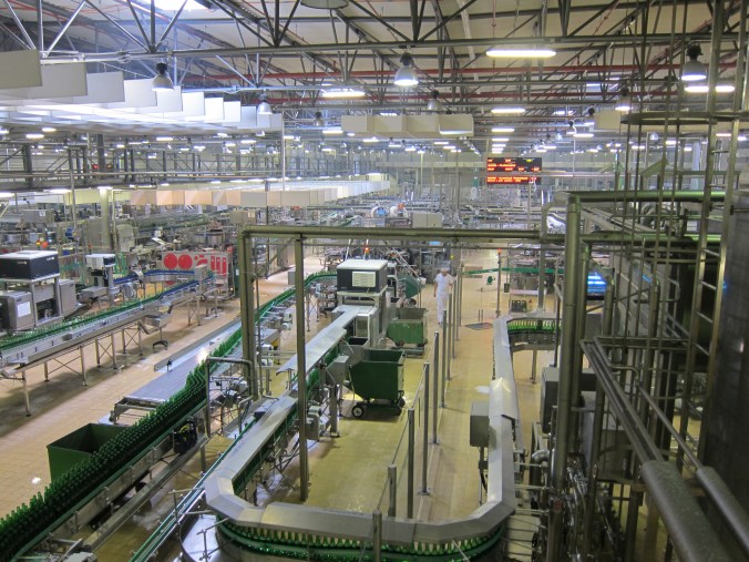 Bottling plant at Pilsner Urquell