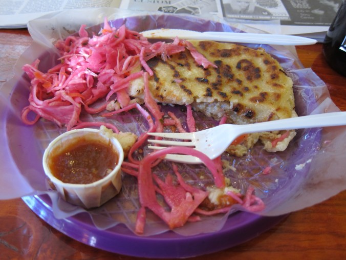Pupusa at Tacos el Asador