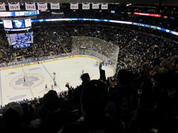 Leafs goal celebration