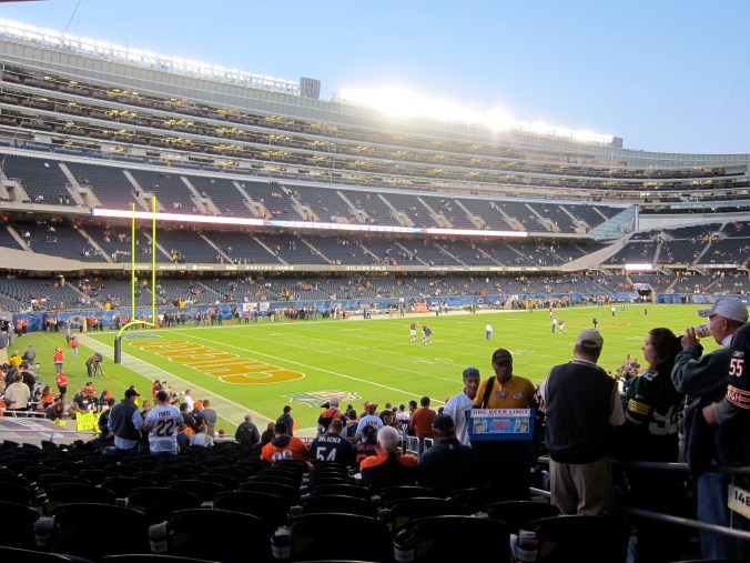 At the Bears game