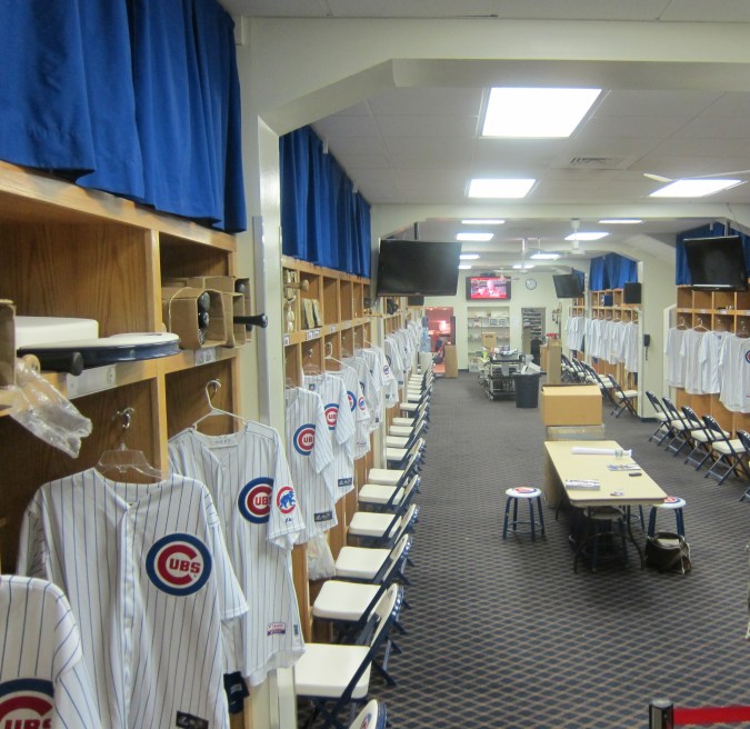 Chicago Cubs clubhouse