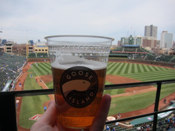 Goose Island beer at Wrigley
