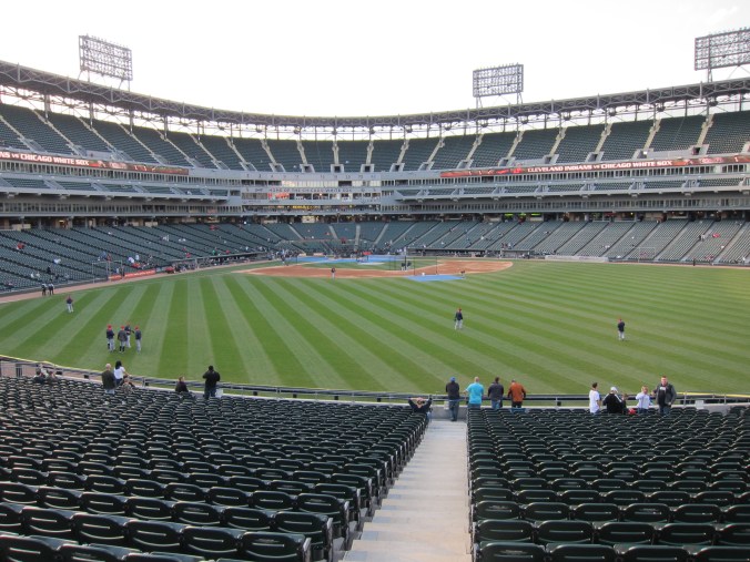 From the centre field bleachers