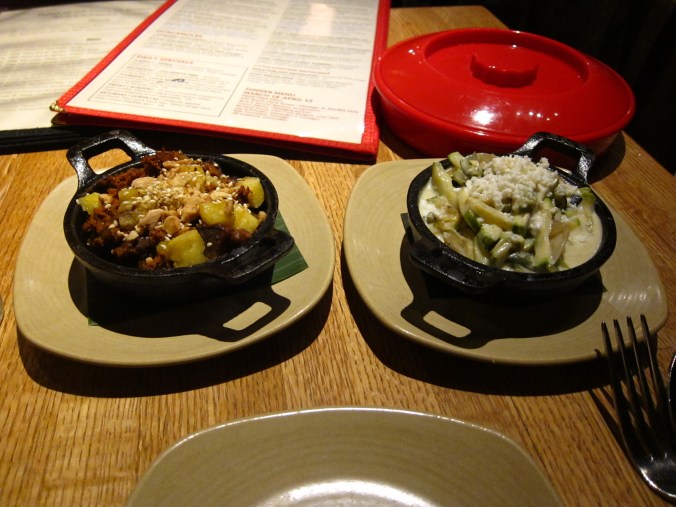 Oaxaca mole (pork) and grilled tatume squash at Frontera