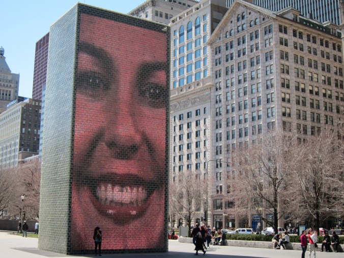Crown Fountain by Jaume Plensa