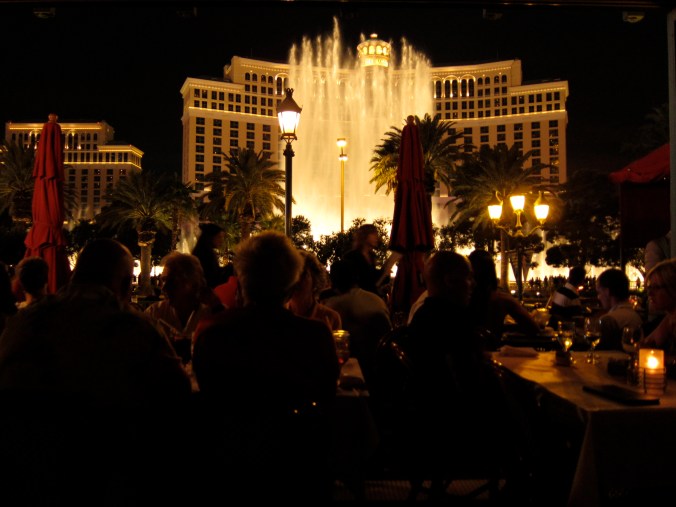 On the strip in Las Vegas