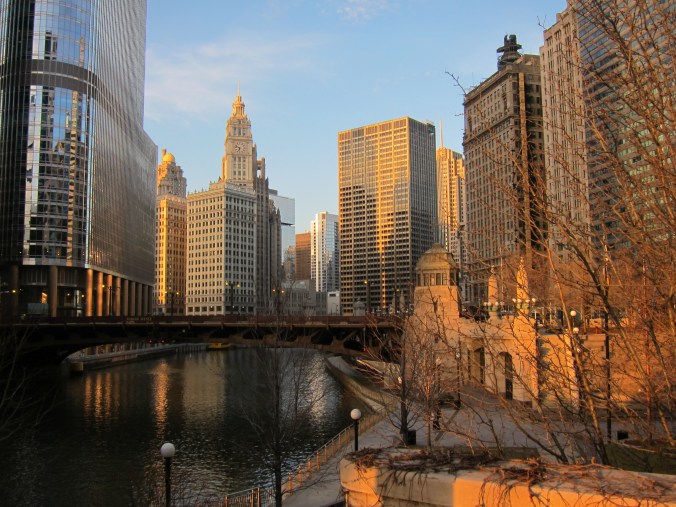 Chicago River skyline