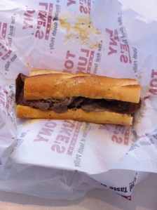 Tony Luke's cheesesteak