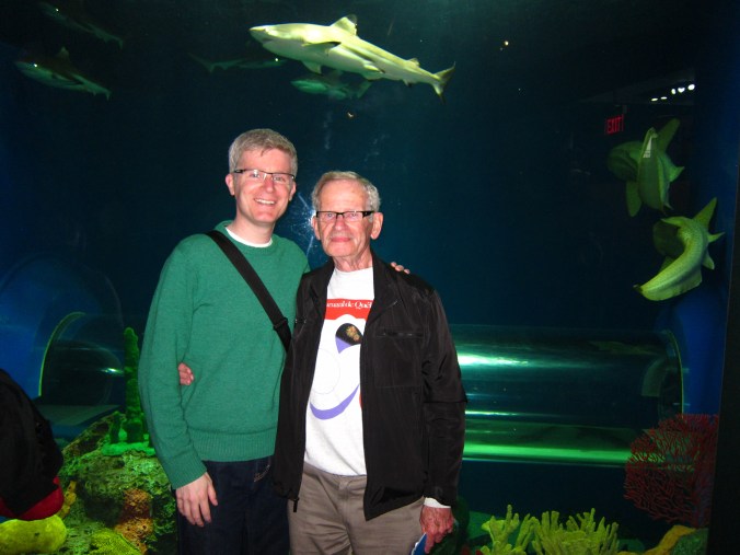 Me and Dad at the aquarium