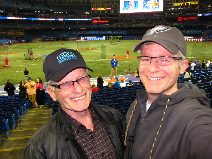 With Dad at Jays game