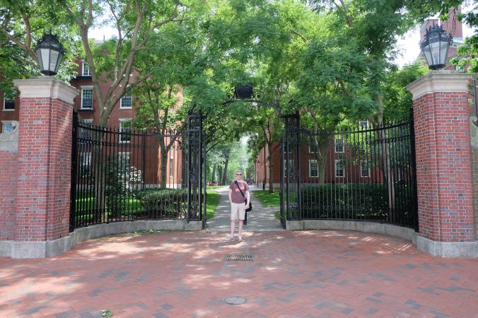 Entering Harvard at Holworthy Gate