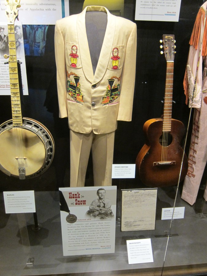 Hank Snow display at Country Music Hall of Fame and Museum