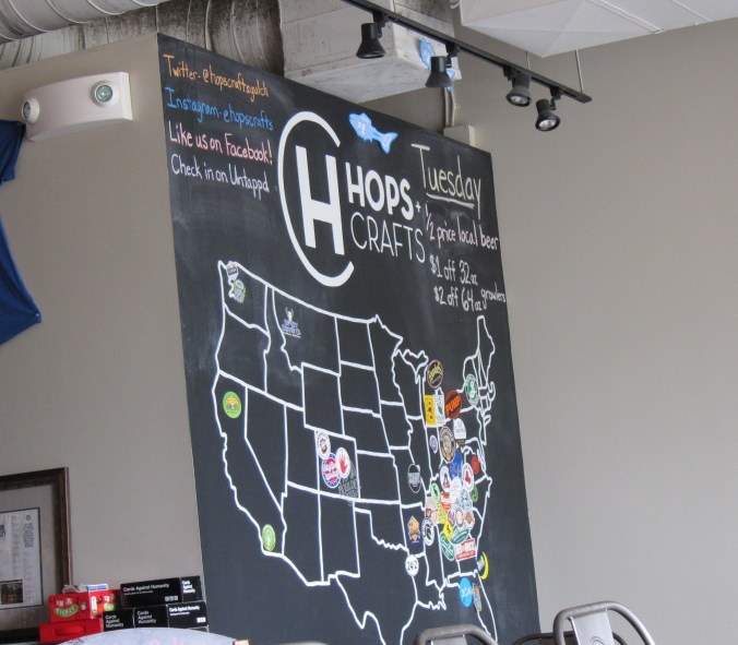 Beers at Hops + Crafts