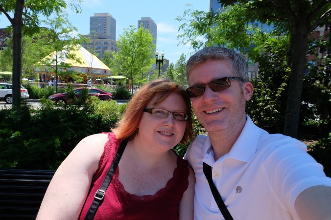 Us at the Rose Fitzgerald Kennedy Greenway