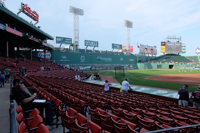 First view inside Fenway Park