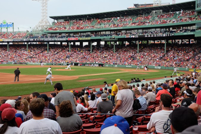 First pitch at Fenway