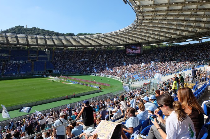 Stadio Olimpico in Rome for a Lazio match