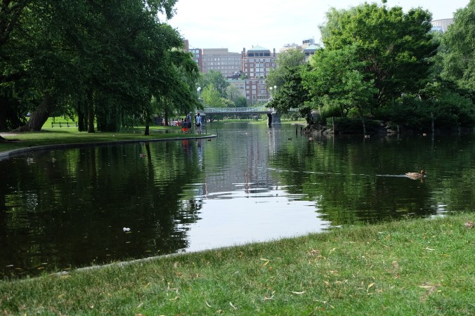 Lagoon Bridge in Boston Public Garden