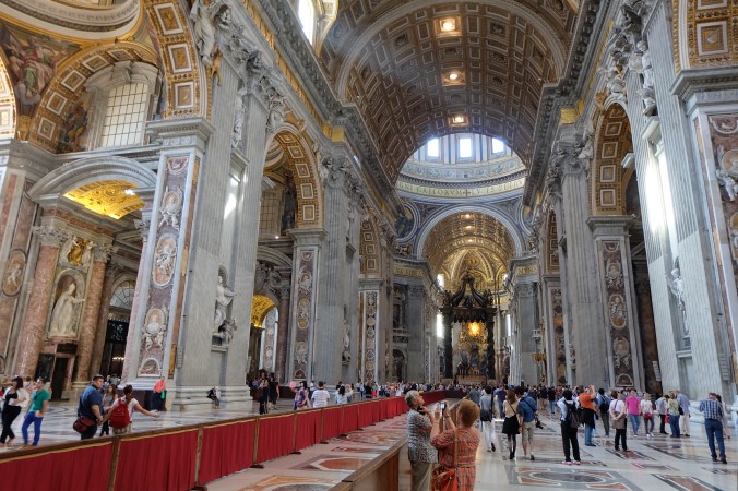Inside St. Peter's Basilica