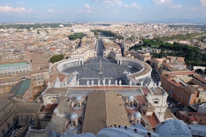 View from dome of St. Peter's Basilica
