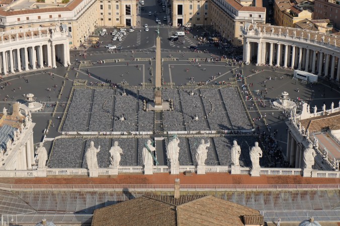 View from dome of St. Peter's Basilica