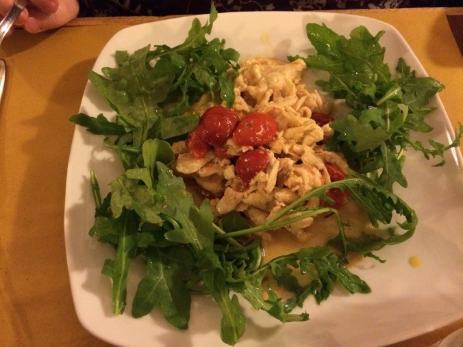 Gluten-free entree at La Carbonara