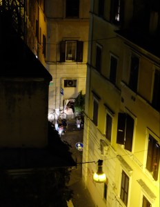 Looking down on Via del Boschetto