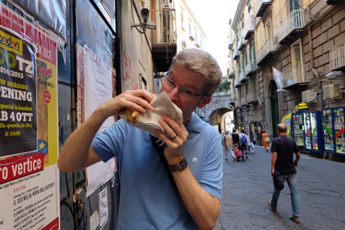 First taste of Naples pizza from Antica Pizzeria Port'Alba