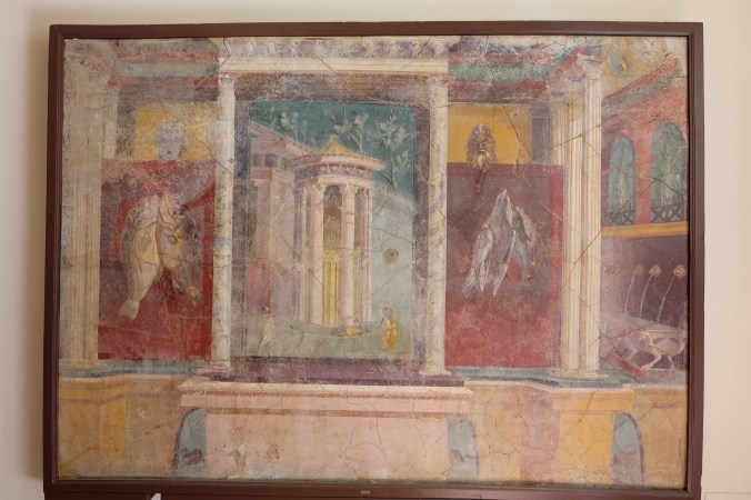 Painting from the House of Pansa representing fish and game