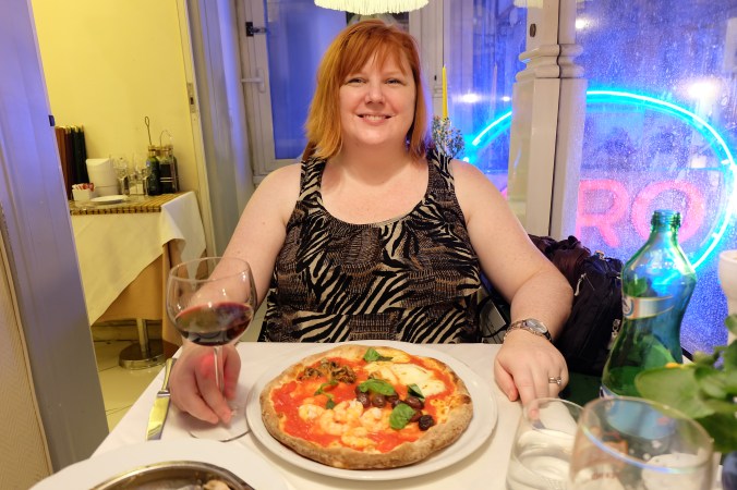 Gluten free pizza at Ciro a Santa Brigida