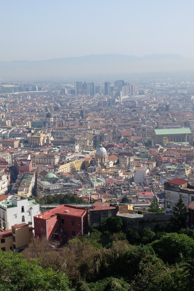 Looking out over Naples