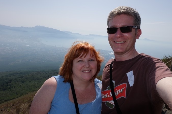 Us on top of Mount Vesuvius