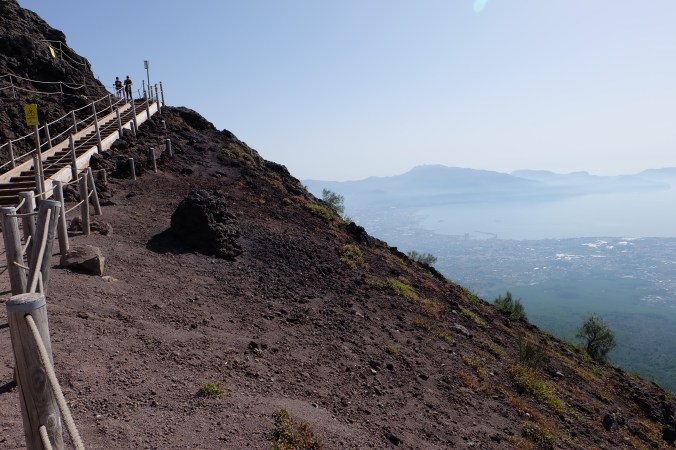 On top of Mount Vesuvius