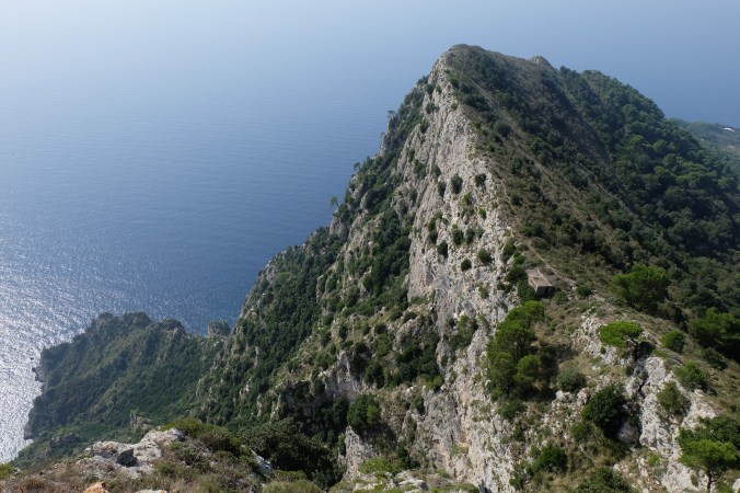 Looking down from Mount Solaro