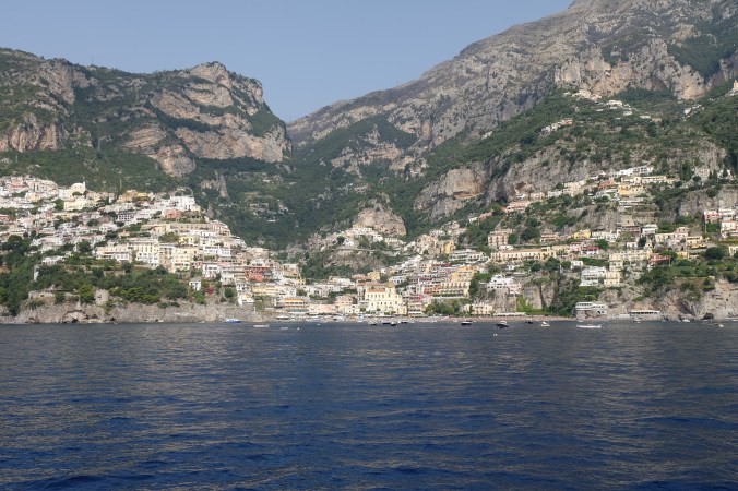 Positano from the water