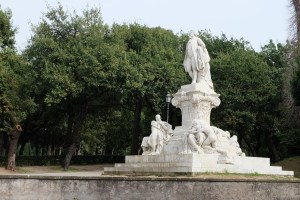 Monuments in Villa Borghese