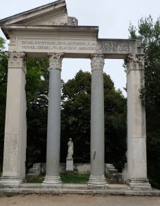 Monuments in Villa Borghese