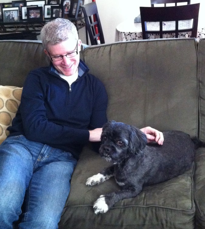 Chewy at our place for the first time