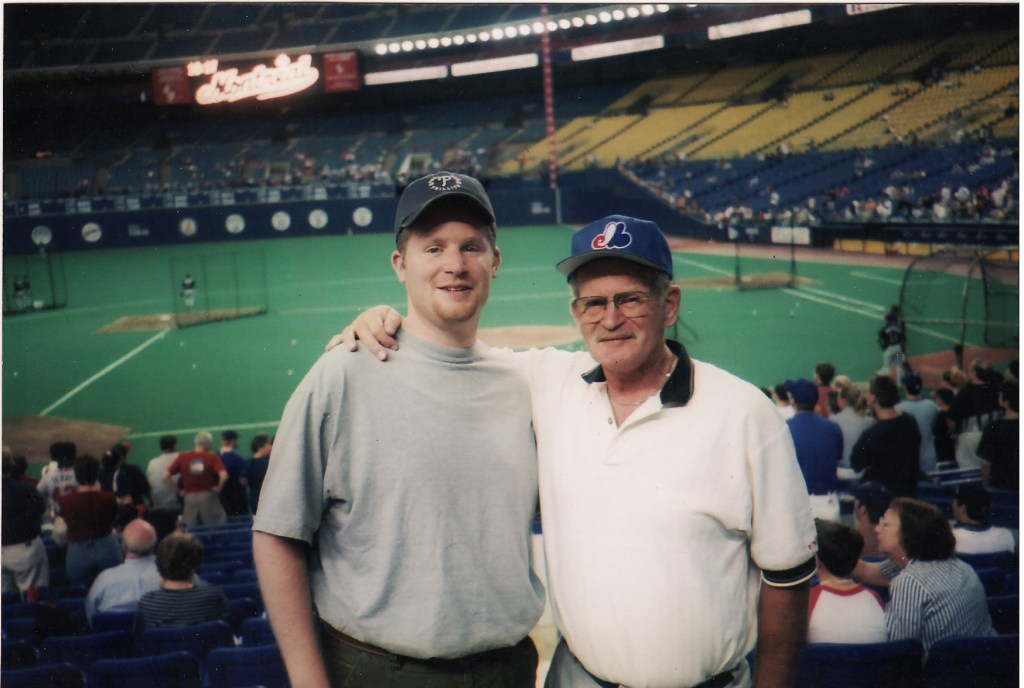 Dad and me at our last Expos game