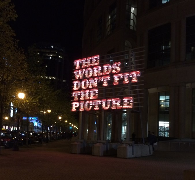 The Words Don't Fit the Picture by Ron Terada