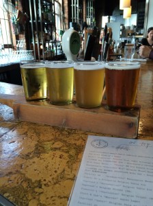 Second beer flight at the Alibi