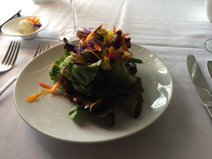 Salad at Sooke Harbour House