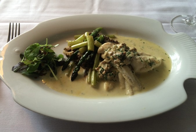 Main course at Sooke Harbour House