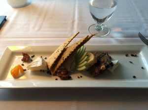 Cheese plate at Sooke Harbour House